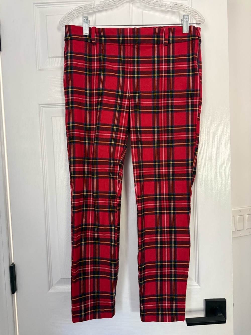 J. Crew Factory Tartan Winnie pant in stretch cotton